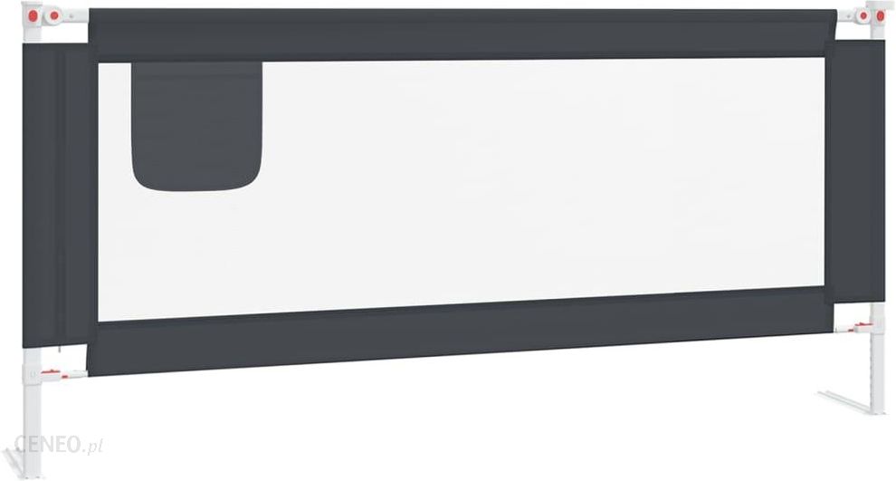 i-vidaxl-barierka-do-lozeczka-dzieciecego-ciemnoszara-200x25cm