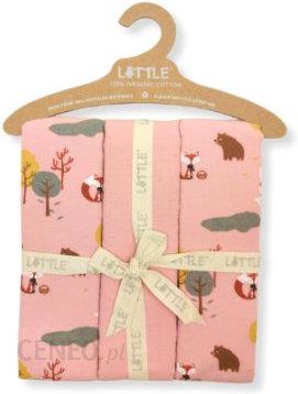 i-little-sciereczki-molle-3-pak-zwierzeta-lesne-powder-rose-80x80cm