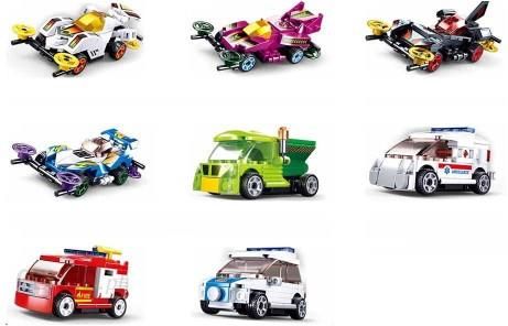 i-sluban-klocki-b0916-zestaw-8-szt-mini-pojazdy-z-napedem-power-bricks